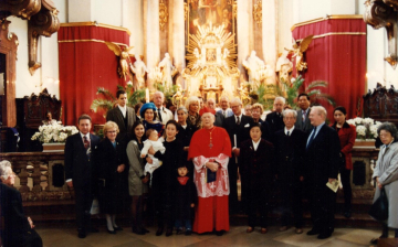 Taufe von Theo Kaminski in der Piaristenkirche