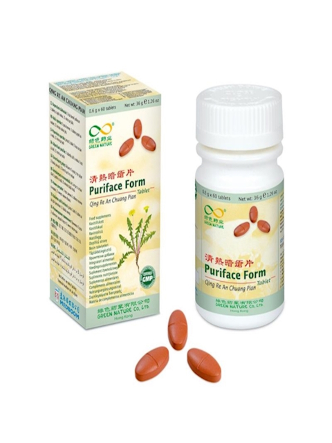 Puriface Form, Qing Re An Chuang Pian, 60 Pillen