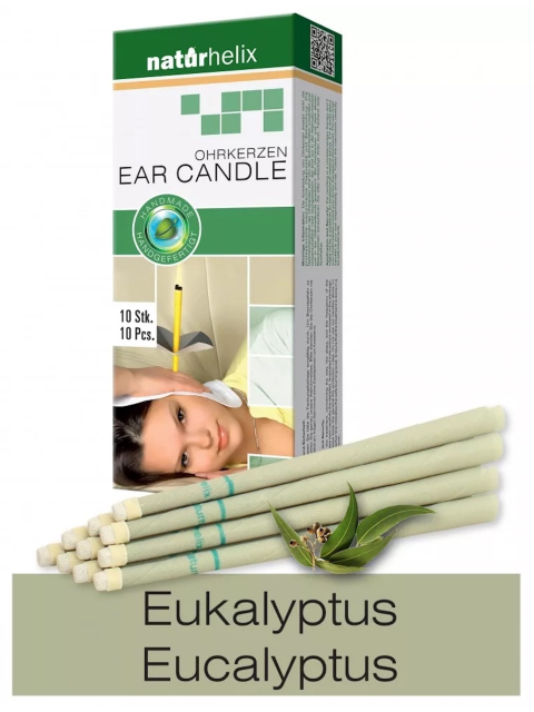 10er Packung Naturhelix Ohrkerzen Eukalyptus-ÖL