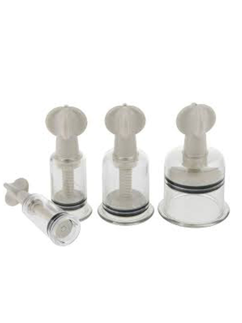 Schraubschröpfset mit 4 Gläsern