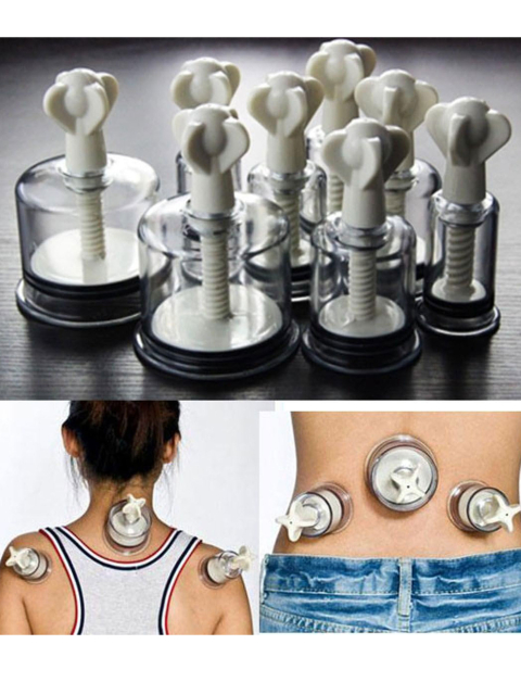 Schraubschröpfset mit 8 Gläsern