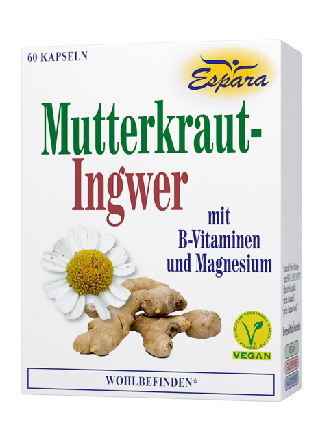 Mutterkraut-Ingwer Kapseln 60 Stk.