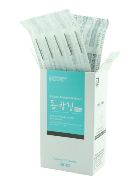 DB102 0,20 x 40 mm Dongbang Akupunkturnadeln, 100 Stück Packung, ohne Führungsrohr