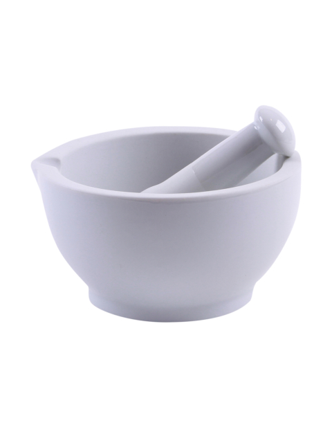 Mörser-Porzellan weiß, ca. 14 cm