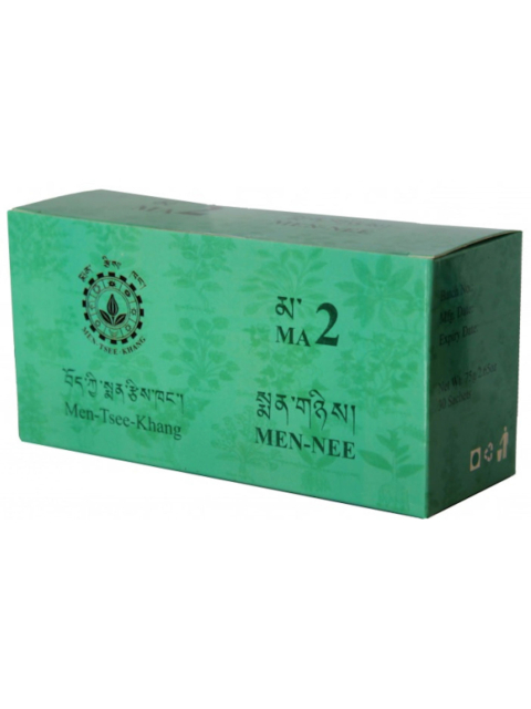 Sorig Men-Nee - tibetische Kräutermischung für die Verdauung, bei Magenschmerzen, regt Leber und Galle an, bei Kältegefühl, wirkt schleimlösend, 30 Teebeutel, 75 g