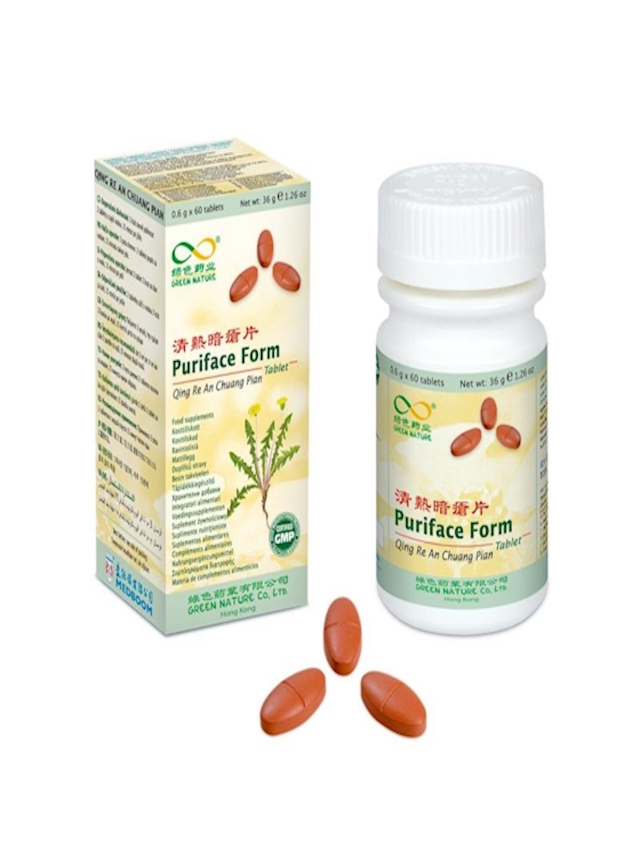 Puriface Form, Qing Re An Chuang Pian, 60 Pillen