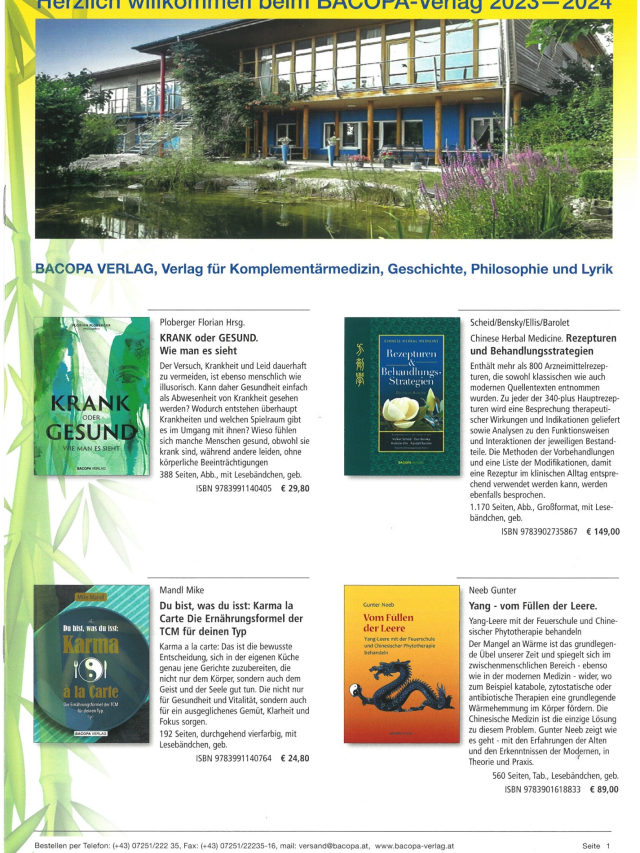 BACOPA Verlagsflyer 2023/2024 in A4 mit acht Seiten