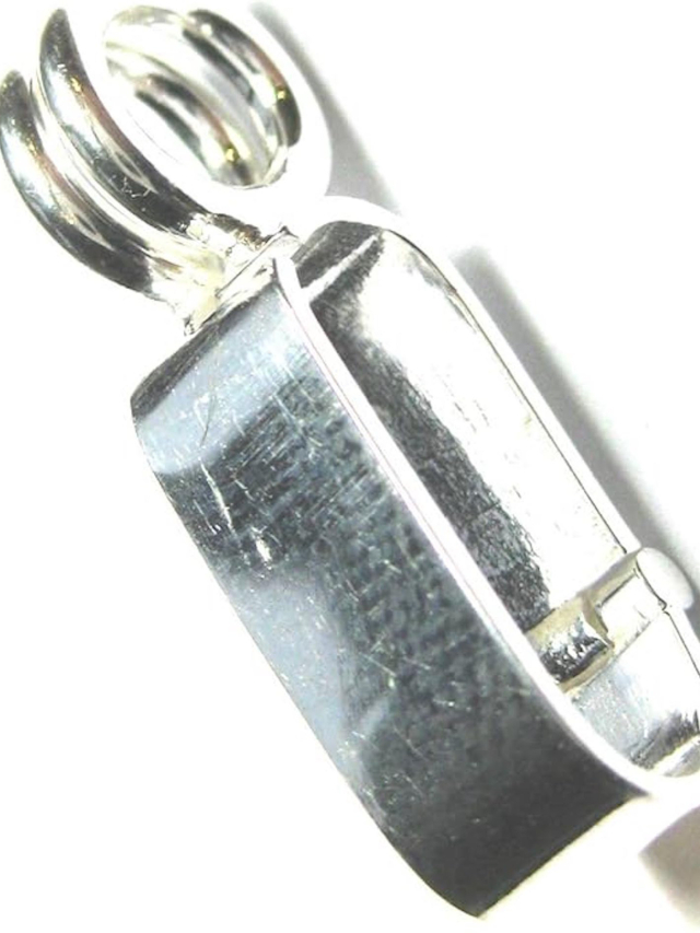 Scharnier-Clip, für 40mm Donut, Silber, matt, 1Stk.