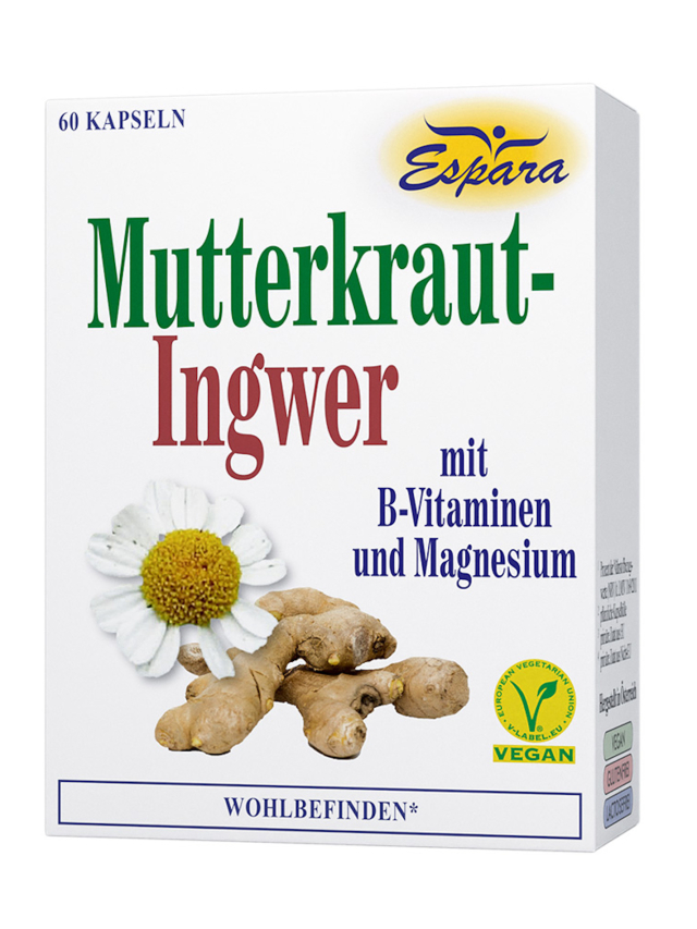 Mutterkraut-Ingwer Kapseln 60 Stk.