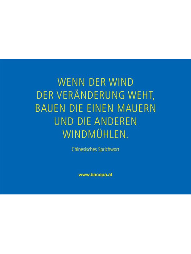 Wenn der Wind der Veränderung weht