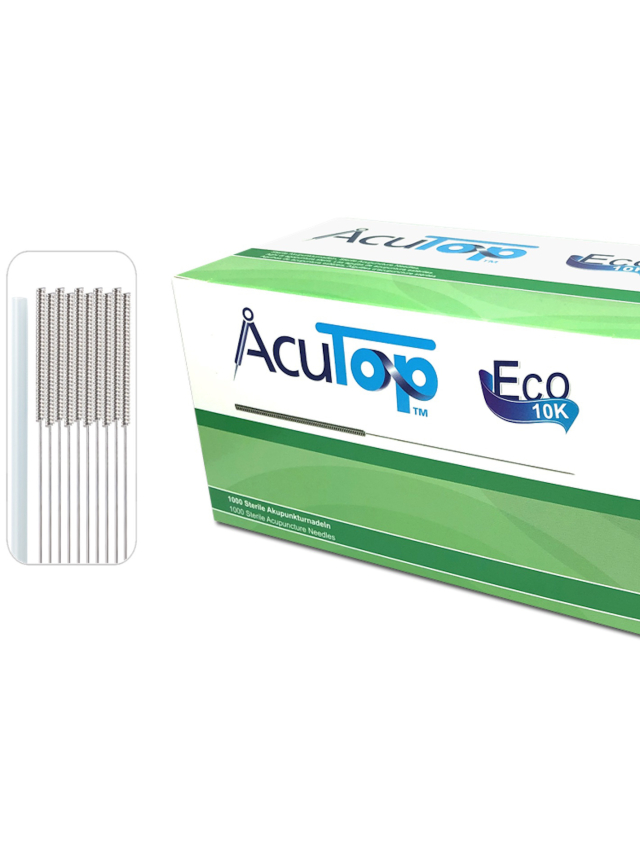 0,20 x 25mm AcuTop Typ Eco 10K, Stahlwendelgriff, silikonisiert, 1.000 Stück, 10er Blister