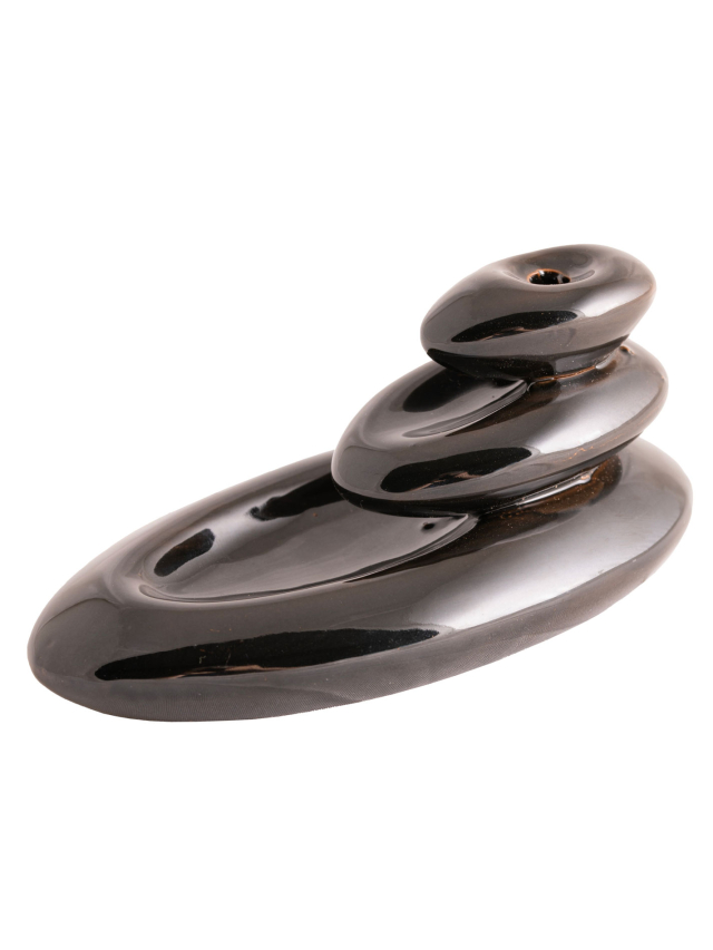 Backflow Kegelhalter Schiffchen, Keramik glasiert