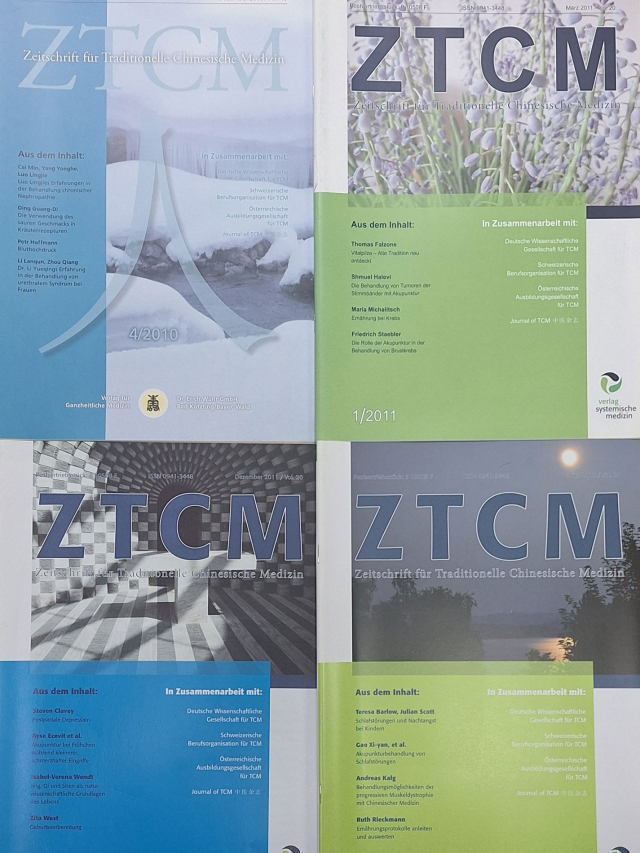 Qi Zeitschrift für Chinesiche Medizin 4/2010, 1/2011, 4/2011, 1/2012