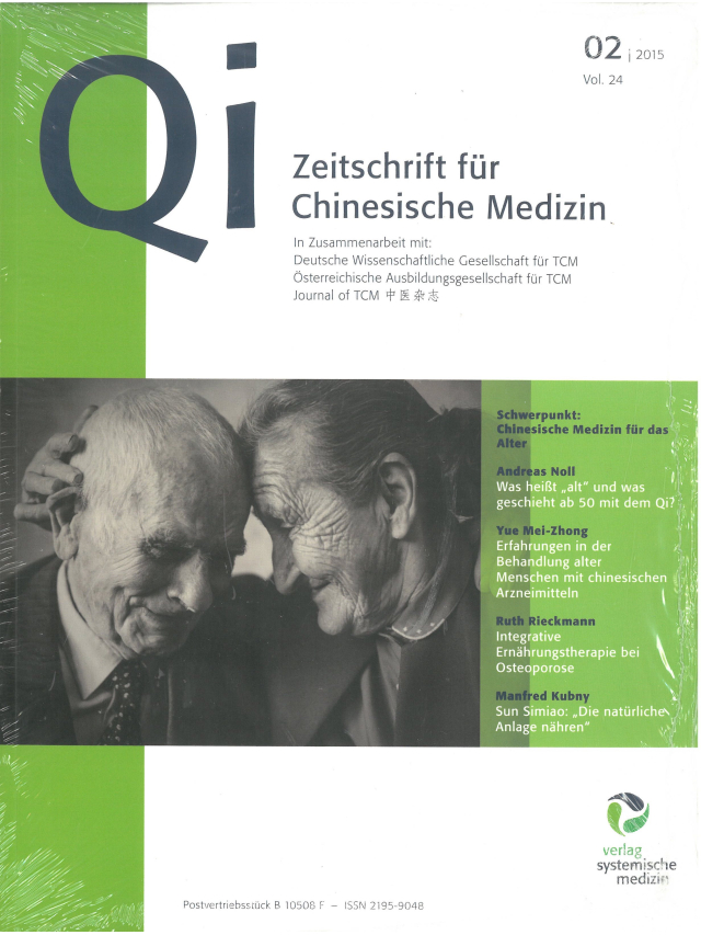 Qi Zeitschrift für Chinesiche Med. Jahr 2015 Ausgabe 2
