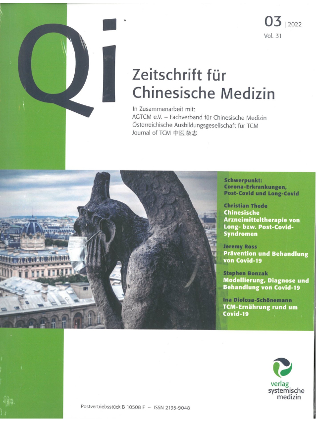 Qi Zeitschrift f. chin.Medizin Ausgabe 2022 / 3