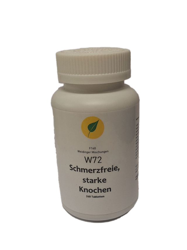 W72 Schmerzfreie, starke Knochen, Georg Weidinger, 240 Tabletten.